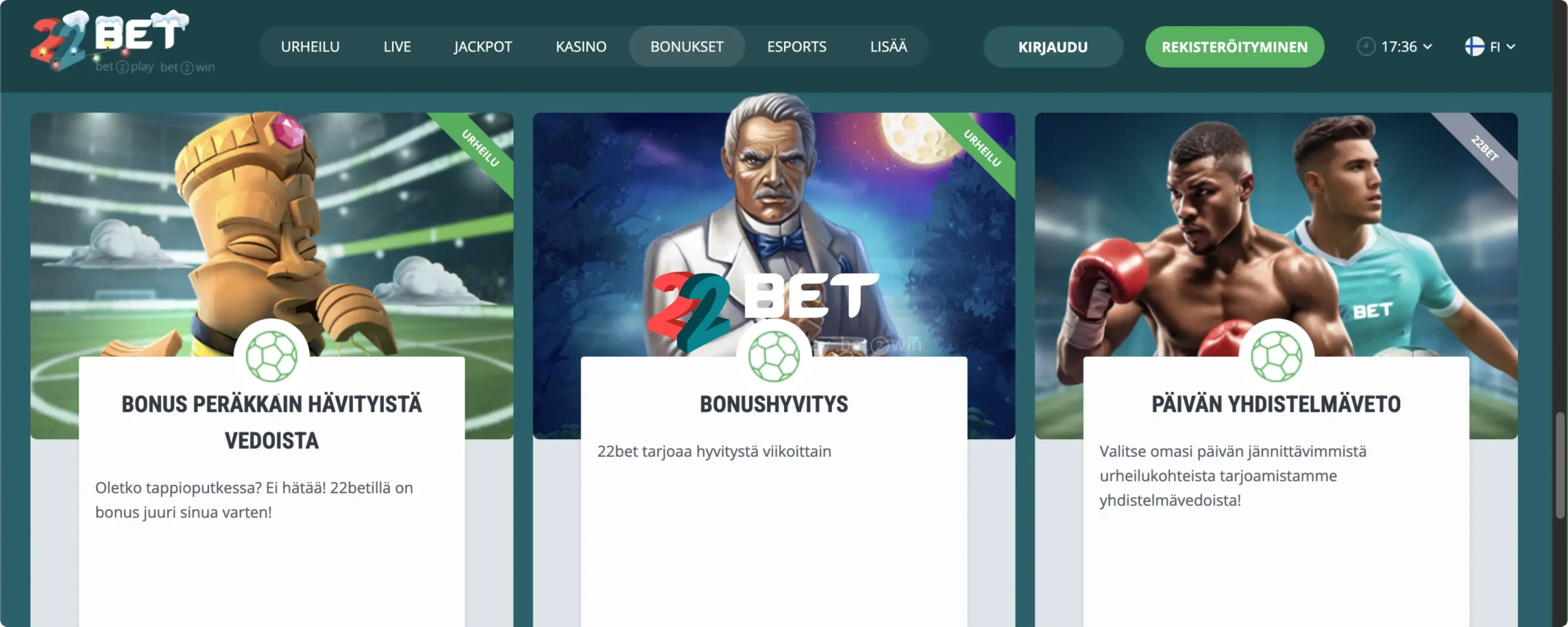 222Bet Tervetuliaisbonukset